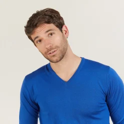 Montagut V-neck sweater in merino wool - Bibiane