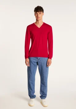 Montagut V-neck sweater in merino wool - Bibiane