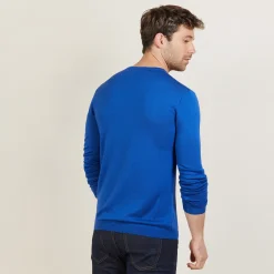 Montagut V-neck sweater in merino wool - Bibiane