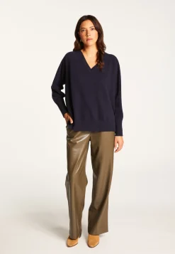 Montagut V-neck sweater in merino wool - Robine