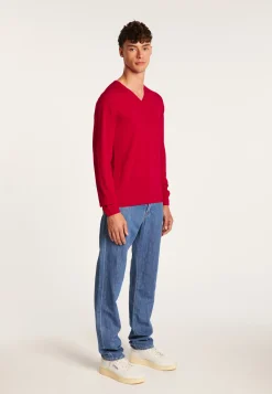 Montagut V-neck sweater in merino wool - Bibiane