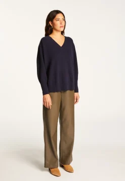 Montagut V-neck sweater in merino wool - Robine