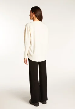 Montagut V-neck sweater in merino wool - Robine