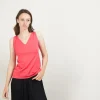 Montagut V-neck wool tank top - Blanchette