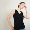 Montagut V-neck wool tank top - Blanchette