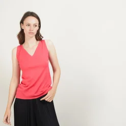 Montagut V-neck wool tank top - Blanchette