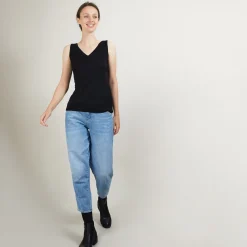Montagut V-neck wool tank top - Blanchette