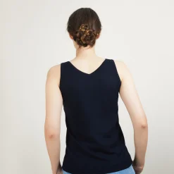 Montagut V-neck wool tank top - Blanchette