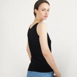 Montagut V-neck wool tank top - Blanchette