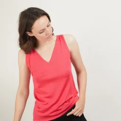 Montagut V-neck wool tank top - Blanchette