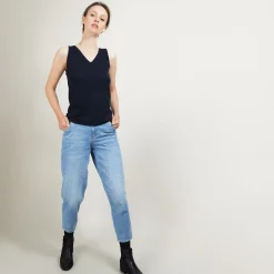Montagut V-neck wool tank top - Blanchette