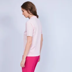 Montagut Women's polo-shirt made of Fil Lumière - Mélissa