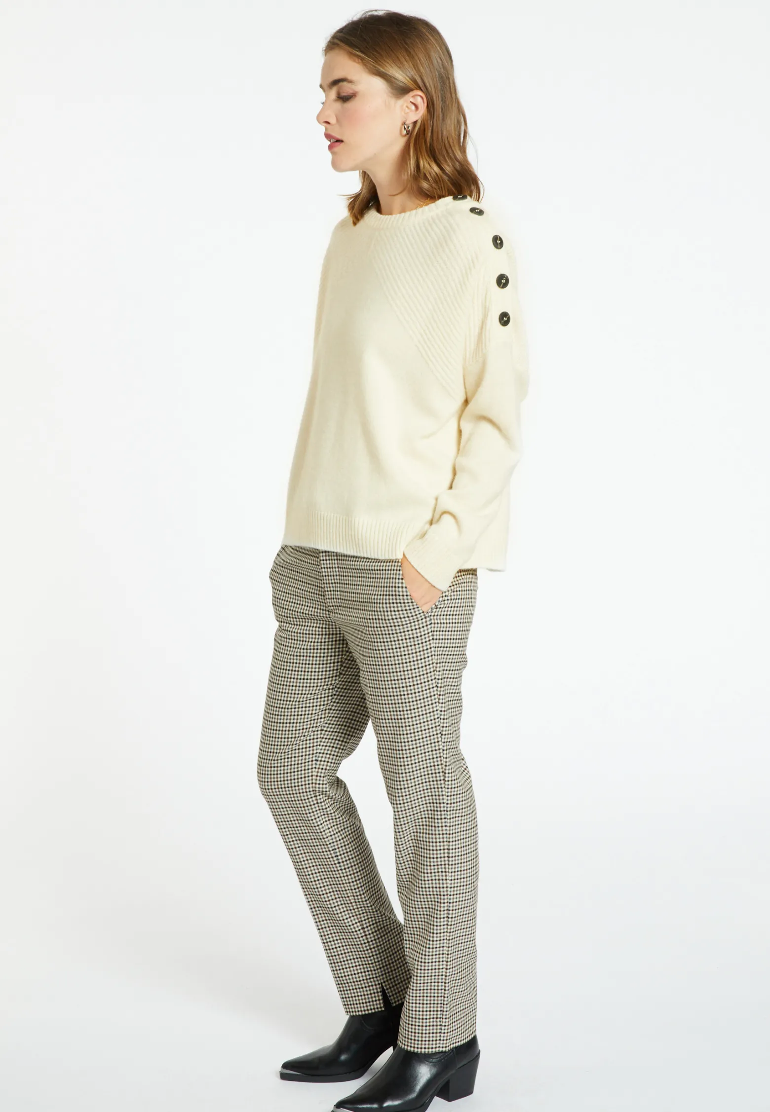 Montagut Wool and cashmere button-down sweater - Charlie