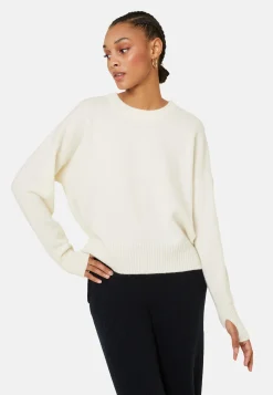 Montagut Wool and cashmere mitten-sleeved round-neck sweater - Gemma