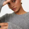 Montagut Wool and cashmere mitten-sleeved round-neck sweater - Gemma