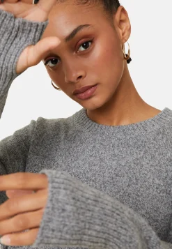 Montagut Wool and cashmere mitten-sleeved round-neck sweater - Gemma