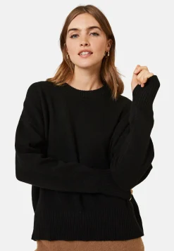 Montagut Wool and cashmere mitten-sleeved round-neck sweater - Gemma
