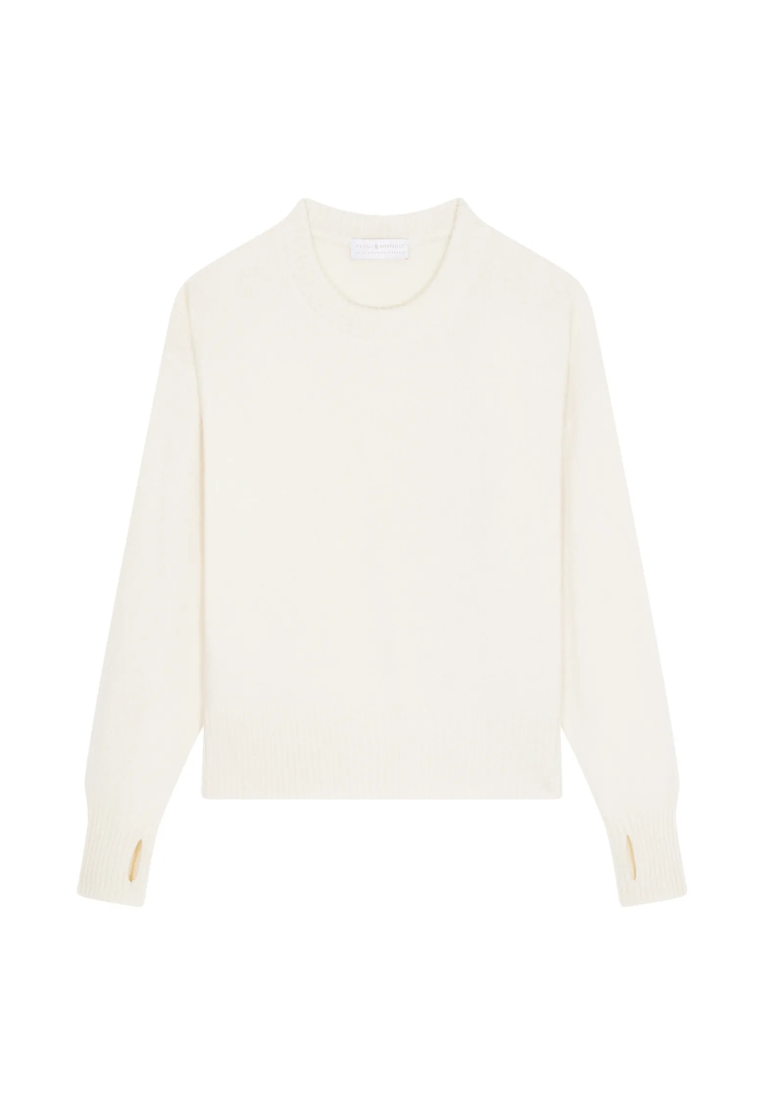 Montagut Wool and cashmere mitten-sleeved round-neck sweater - Gemma