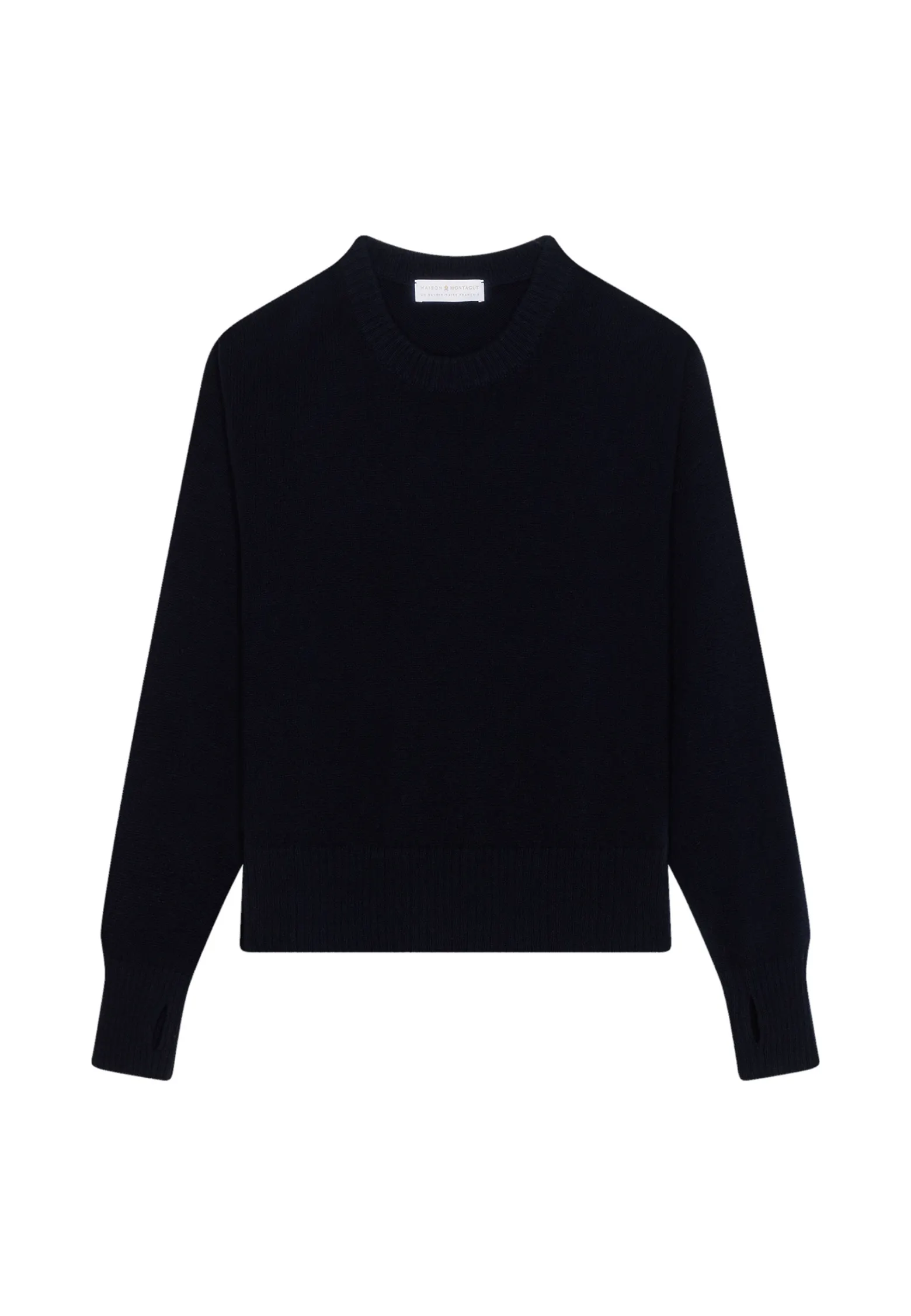 Montagut Wool and cashmere mitten-sleeved round-neck sweater - Gemma