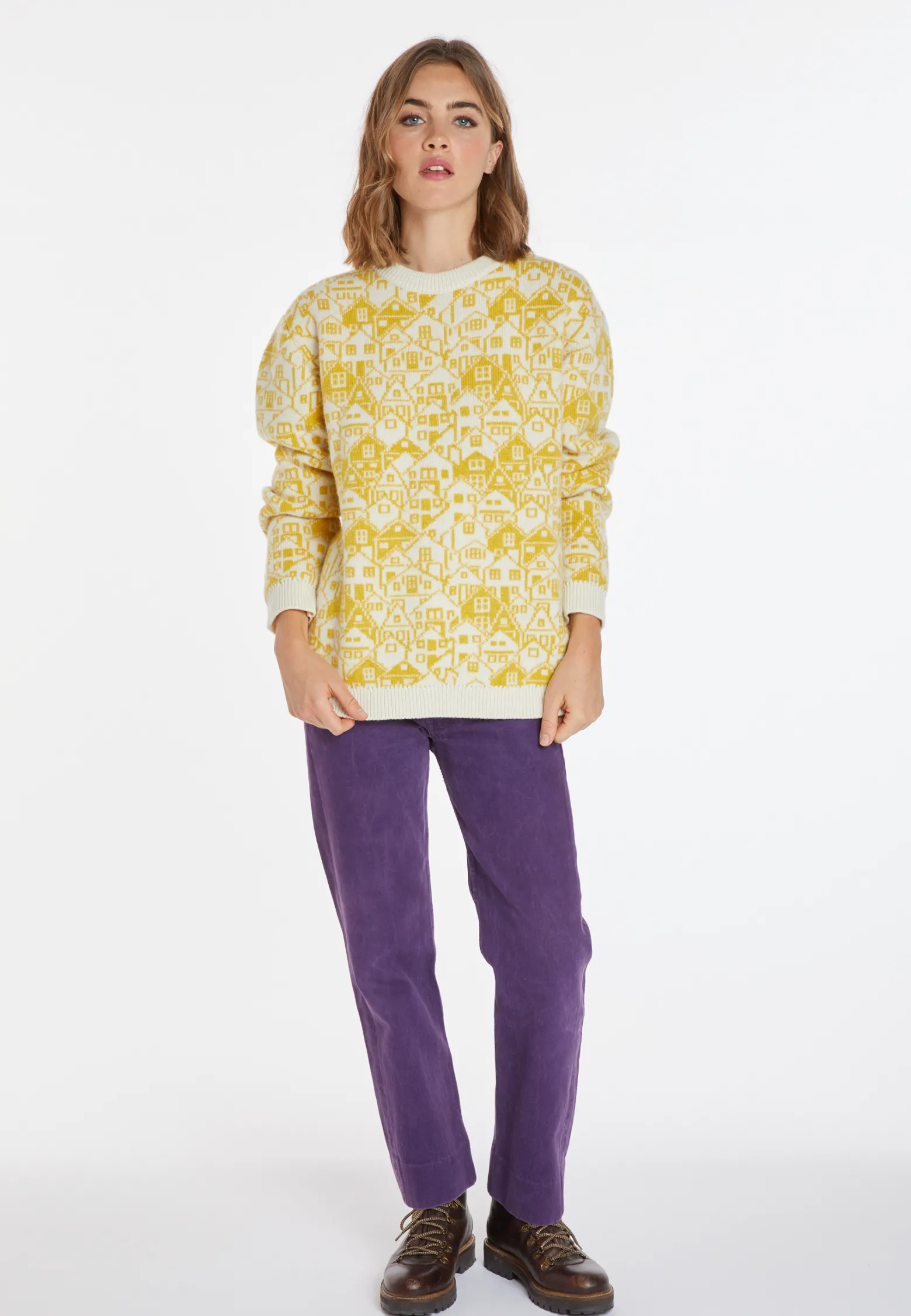 Montagut Wool and cashmere unisex sweater - Swann
