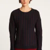 Montagut Wool and cotton jumper with tennis stripes - Eternel
