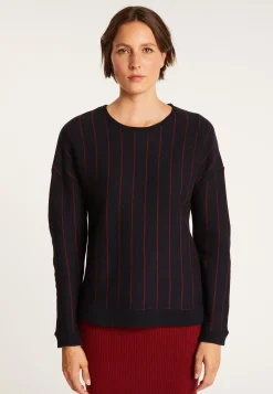 Montagut Wool and cotton jumper with tennis stripes - Eternel