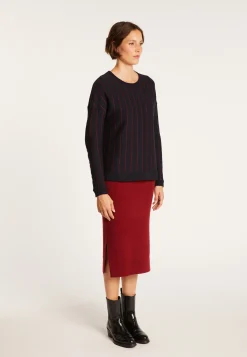 Montagut Wool and cotton jumper with tennis stripes - Eternel