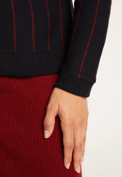 Montagut Wool and cotton jumper with tennis stripes - Eternel