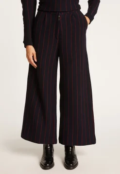 Montagut Wool and cotton trousers with tennis stripes - Lydie