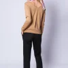 Montagut Wool and silk jumper with a slit in the back - Euphrosine