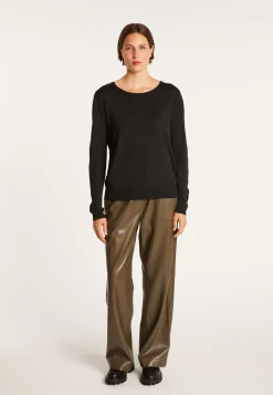 Montagut Wool and silk jumper with a slit in the back - Euphrosine