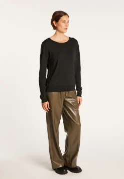 Montagut Wool and silk jumper with a slit in the back - Euphrosine