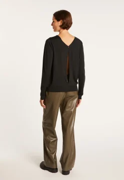 Montagut Wool and silk jumper with a slit in the back - Euphrosine
