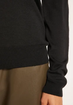 Montagut Wool and silk jumper with a slit in the back - Euphrosine