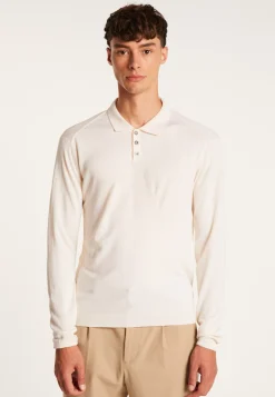 Montagut Wool and silk polo shirt - Bartev