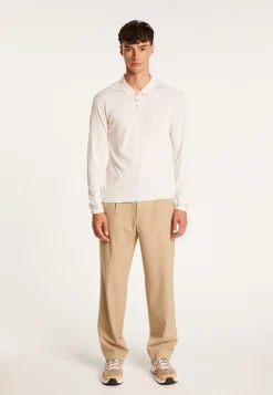 Montagut Wool and silk polo shirt - Bartev