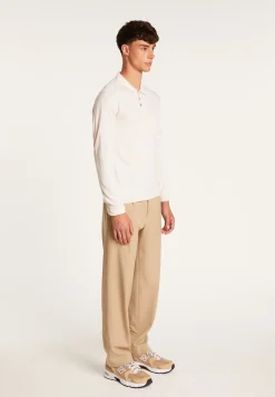 Montagut Wool and silk polo shirt - Bartev