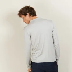 Montagut Wool and silk polo shirt - Bartev
