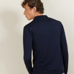 Montagut Wool and silk polo shirt - Bartev