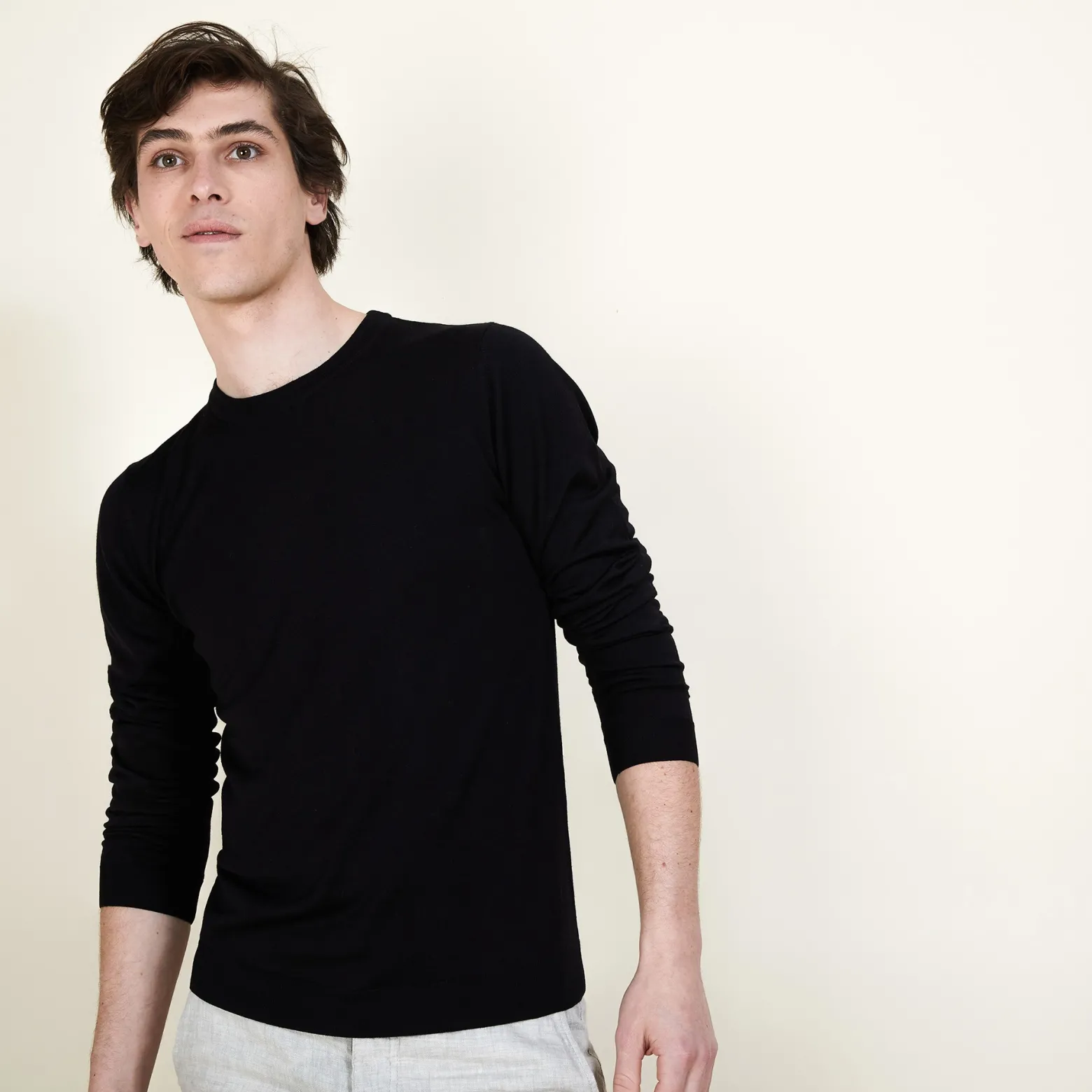 Montagut Wool and silk round neck sweater - Barsam