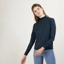 Montagut Wool and silk sweater with fancy collar - Florina