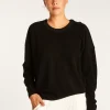 Montagut Wool and velvet sweater with shoulder buttons - Rochelle