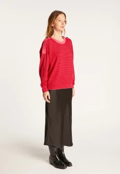 Montagut Wool and velvet sweater with shoulder buttons - Rochelle