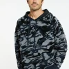 Montagut Wool blend graphic hoodie - Steele