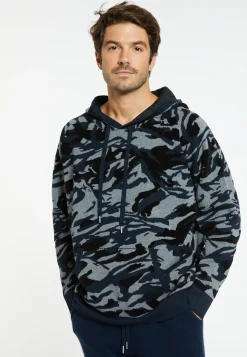 Montagut Wool blend graphic hoodie - Steele