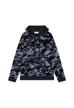 Montagut Wool blend graphic hoodie - Steele