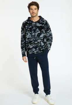 Montagut Wool blend graphic hoodie - Steele