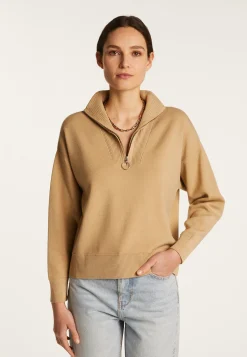 Montagut Wool Blend Trucker Sweater - Felicity