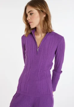 Montagut Wool blend zip-neck sweater - Cacilda