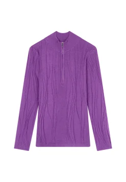 Montagut Wool blend zip-neck sweater - Cacilda